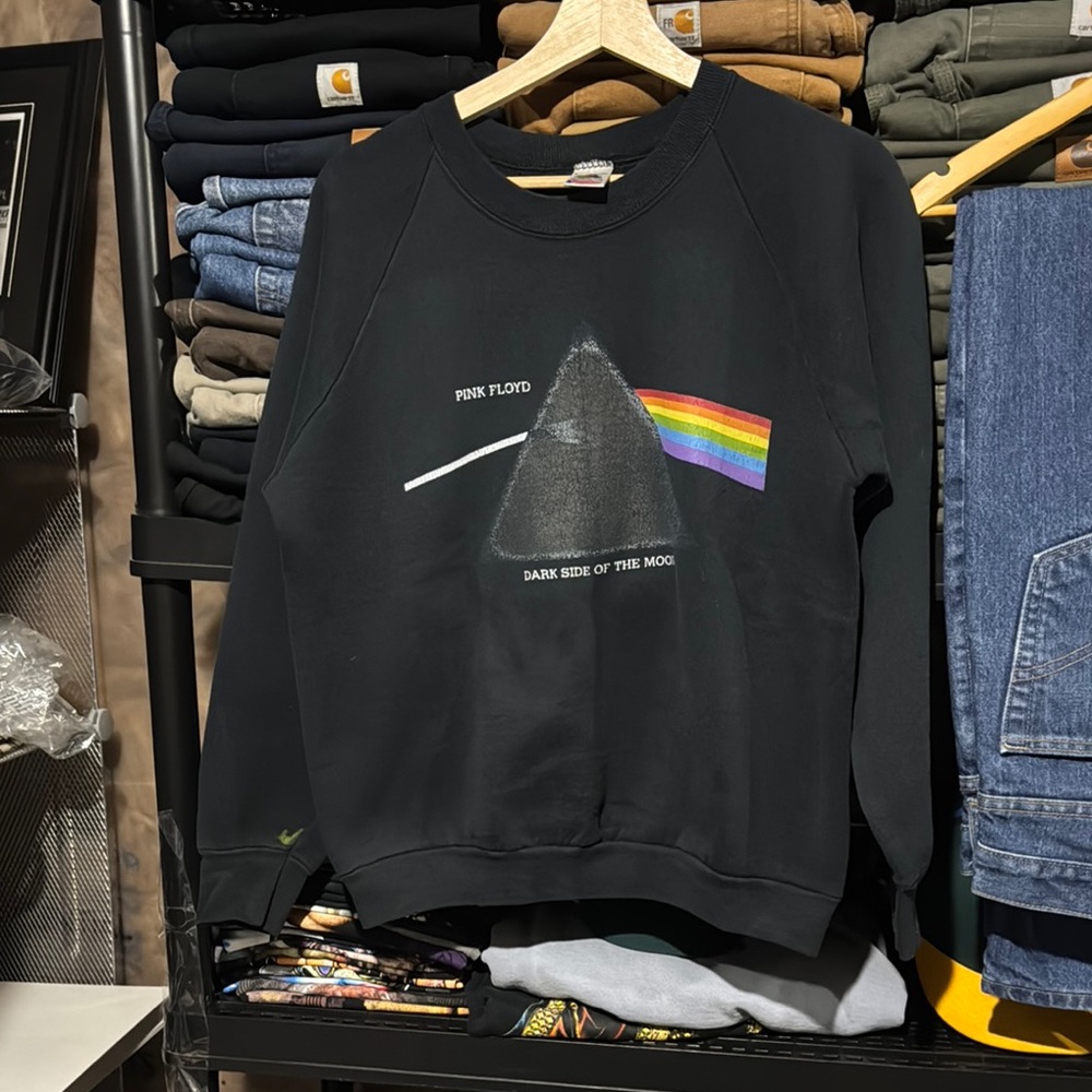 Vintage Black Pink Floyd Dark Side of the Moon Sweatshirt unisex